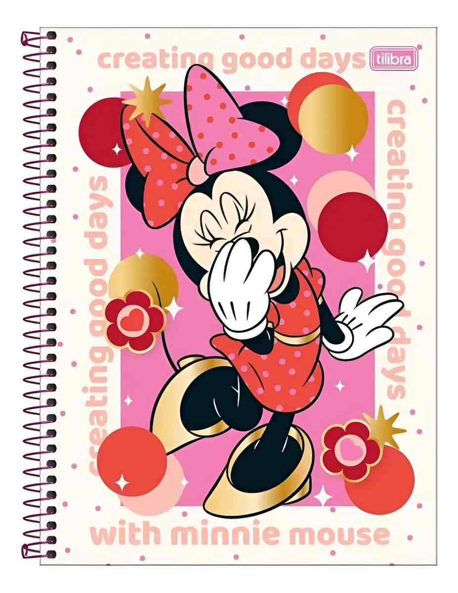 CADERNO 10X1 MINIE MET